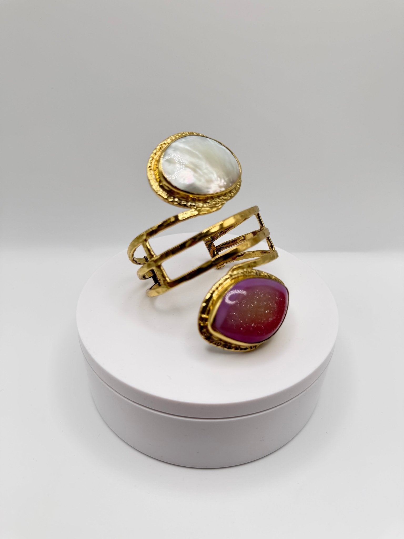 Pink Pearl Harmony Cuff - AVA Jewelry