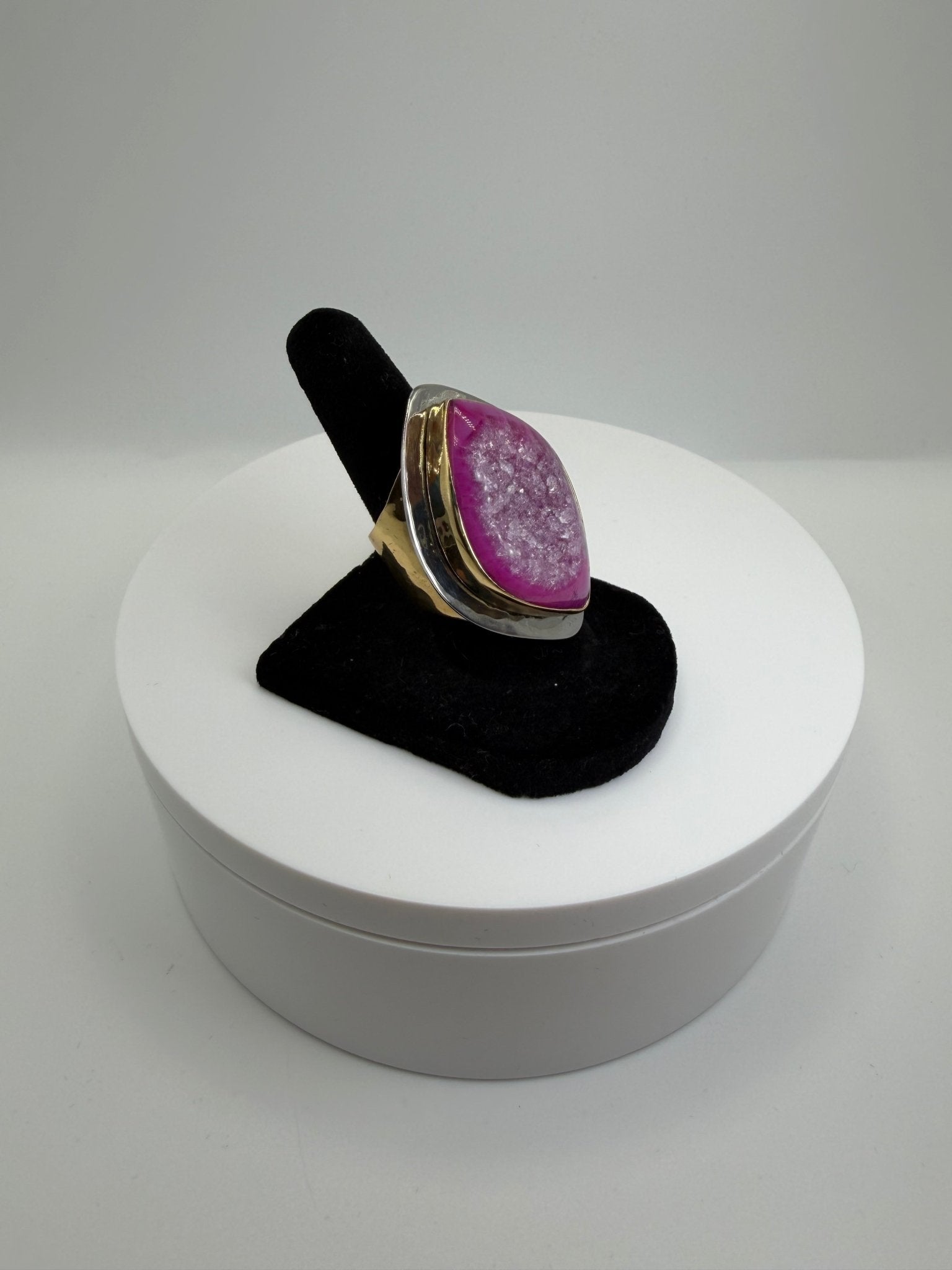 Pink wrap frame ring - AVA Jewelry