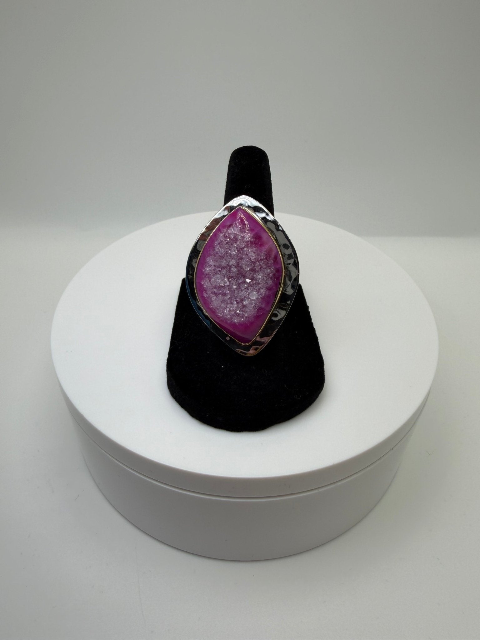 Pink wrap frame ring - AVA Jewelry