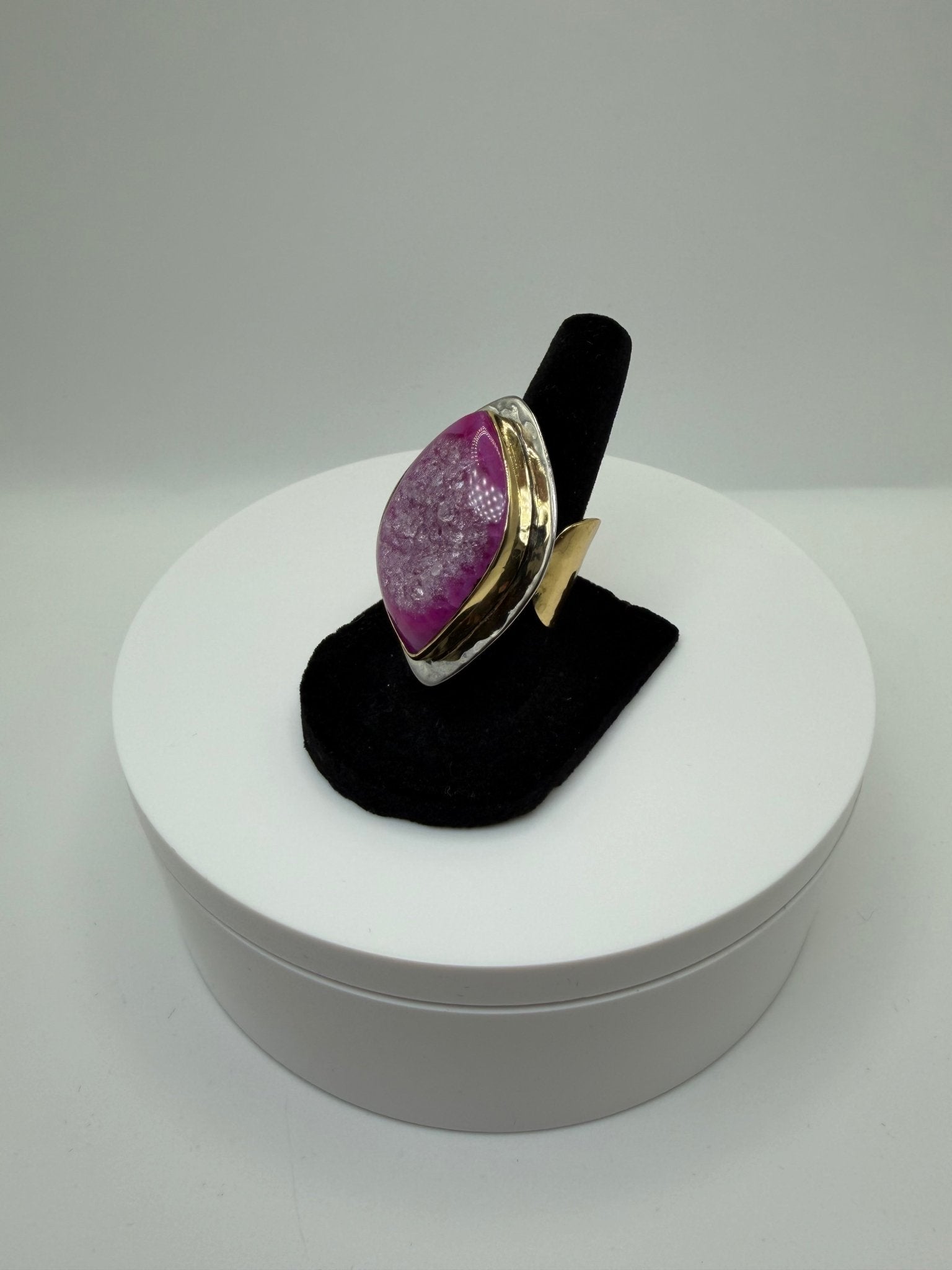 Pink wrap frame ring - AVA Jewelry