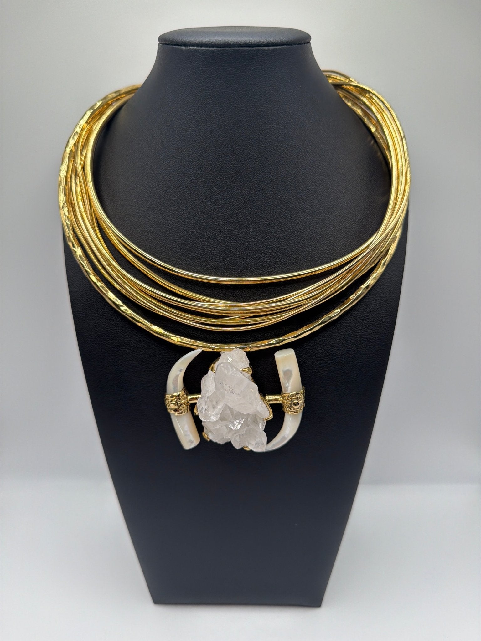 Quartz and pearl cascade petite - AVA Jewelry