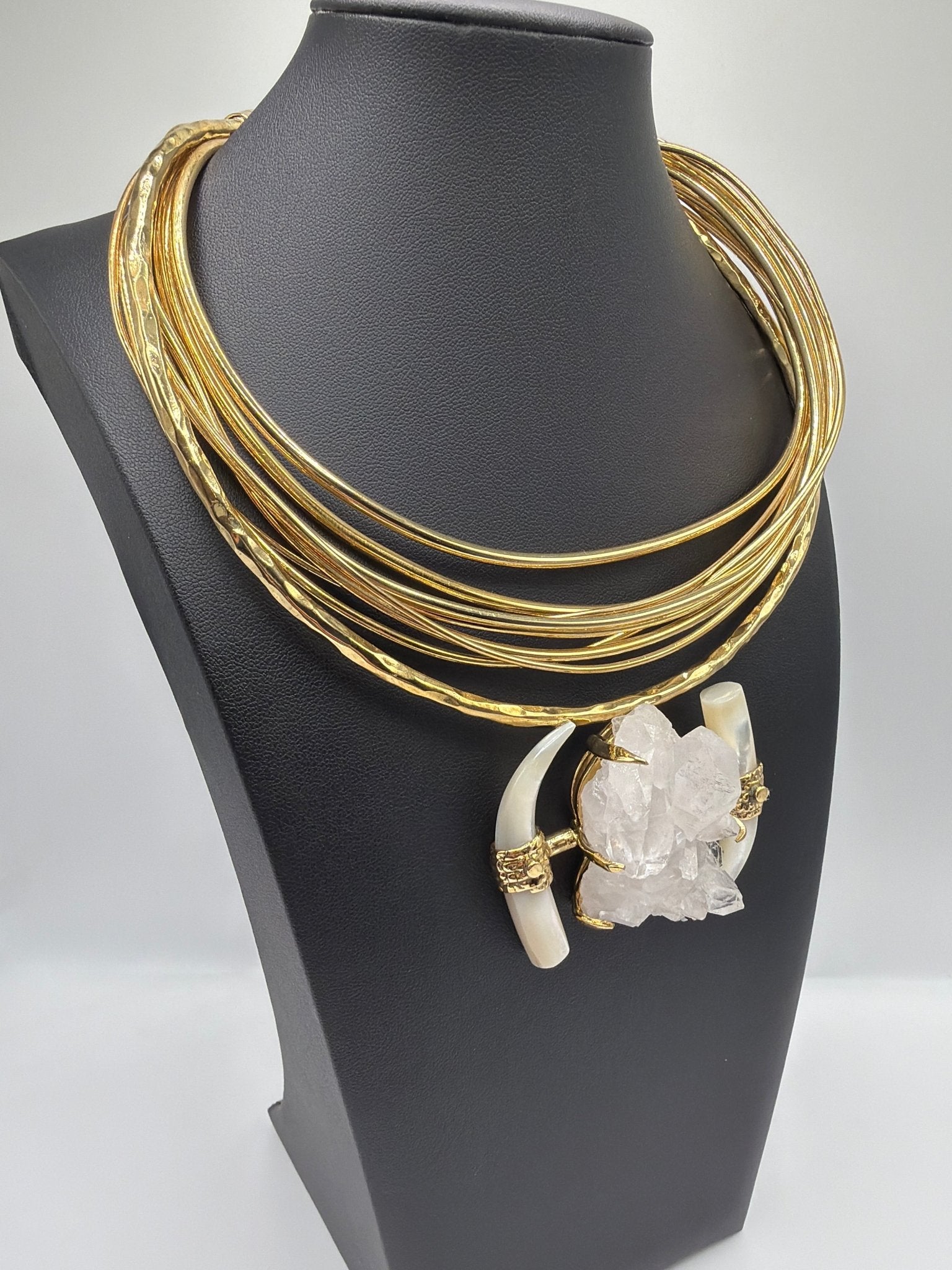 Quartz and pearl cascade petite - AVA Jewelry