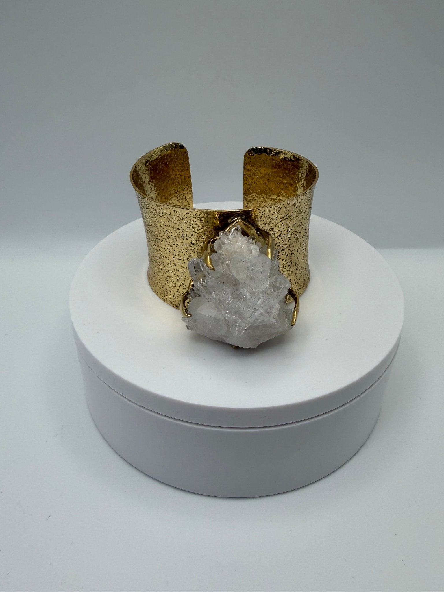 Quartz Crystal cuff - AVA Jewelry