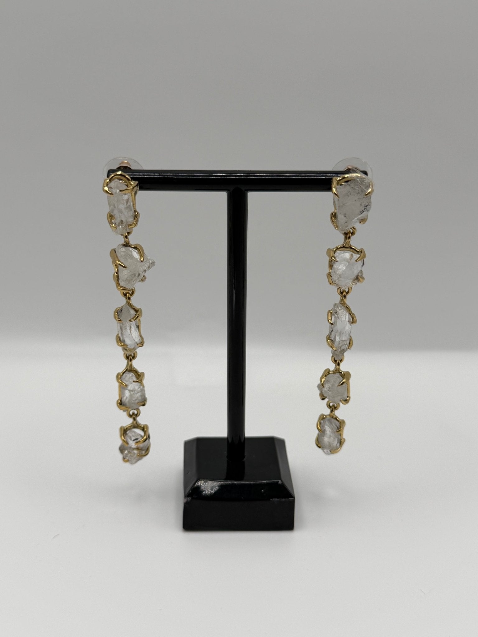 Quartz Crystal Drop Earrings - AVA Jewelry