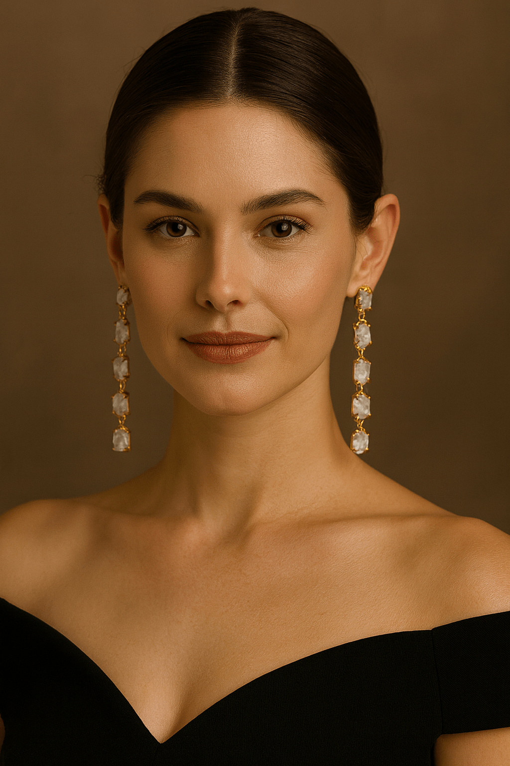 Quartz Crystal Drop Earrings - AVA Jewelry