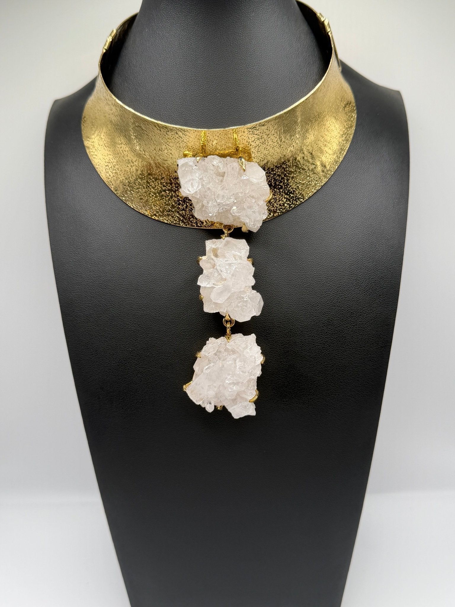 Quartz Crystal Goddess neckpiece - AVA Jewelry
