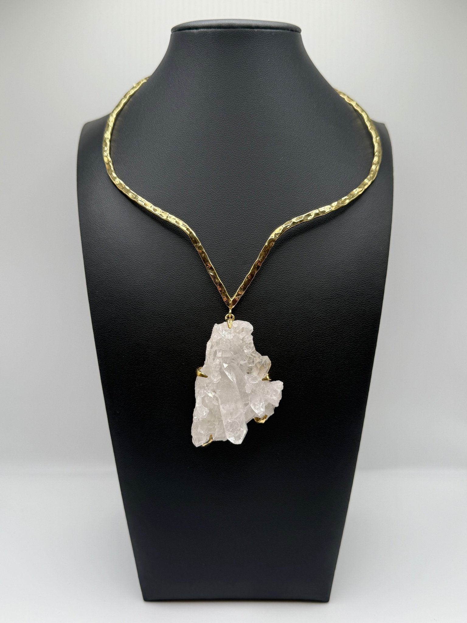 Quartz Crystal V Drop - AVA Jewelry