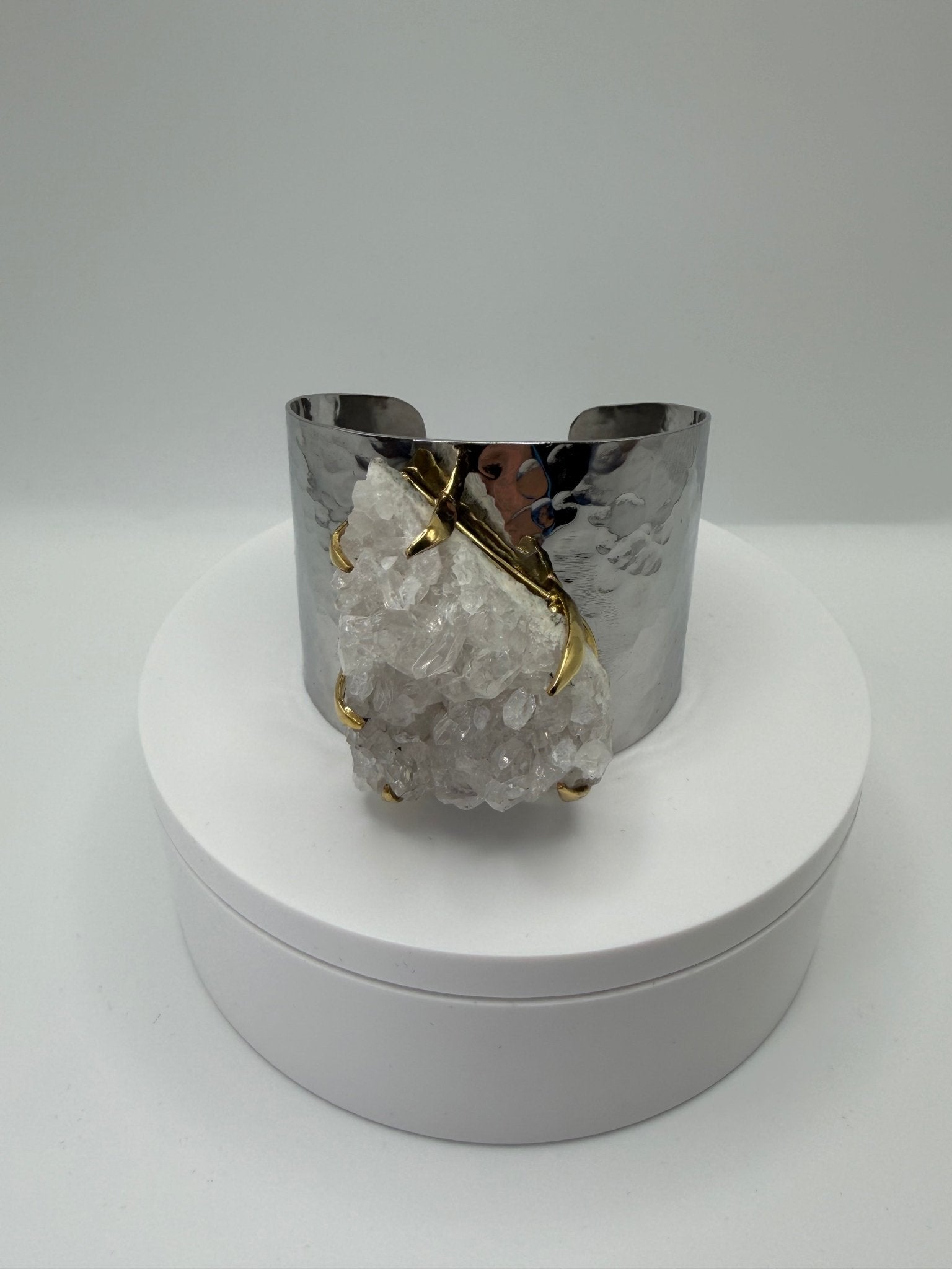 Quartz mixed metal cuff - AVA Jewelry