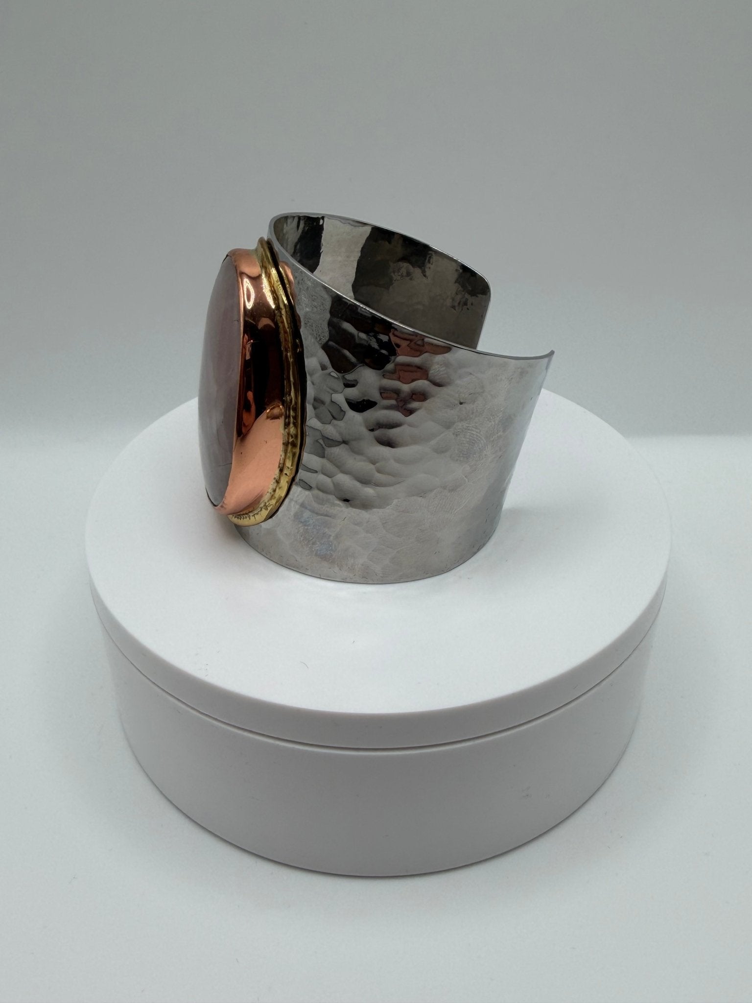 Rose Quartz Heroine Cuff - AVA Jewelry