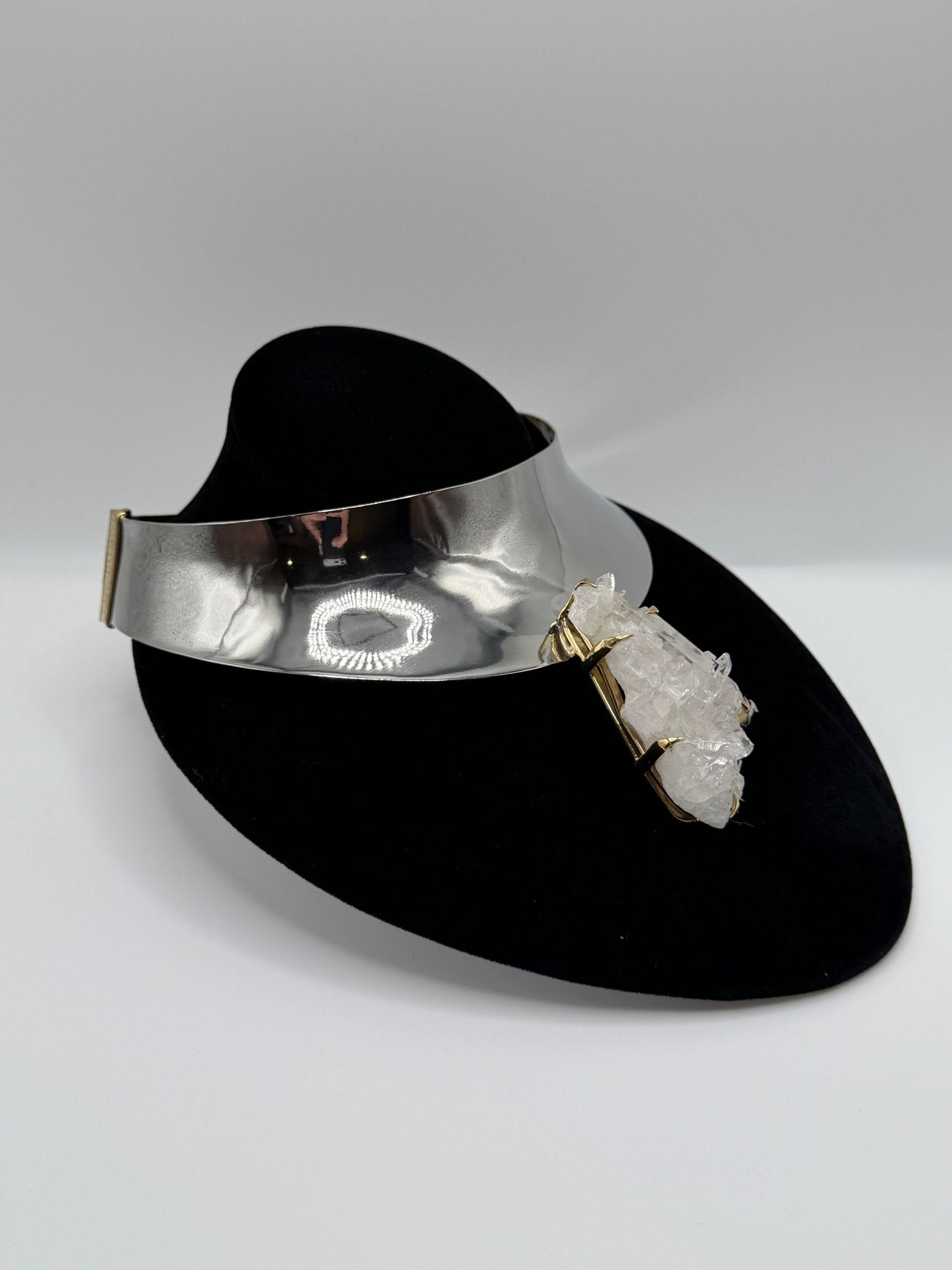 Stainless steel quartz collar - AVA Jewelry