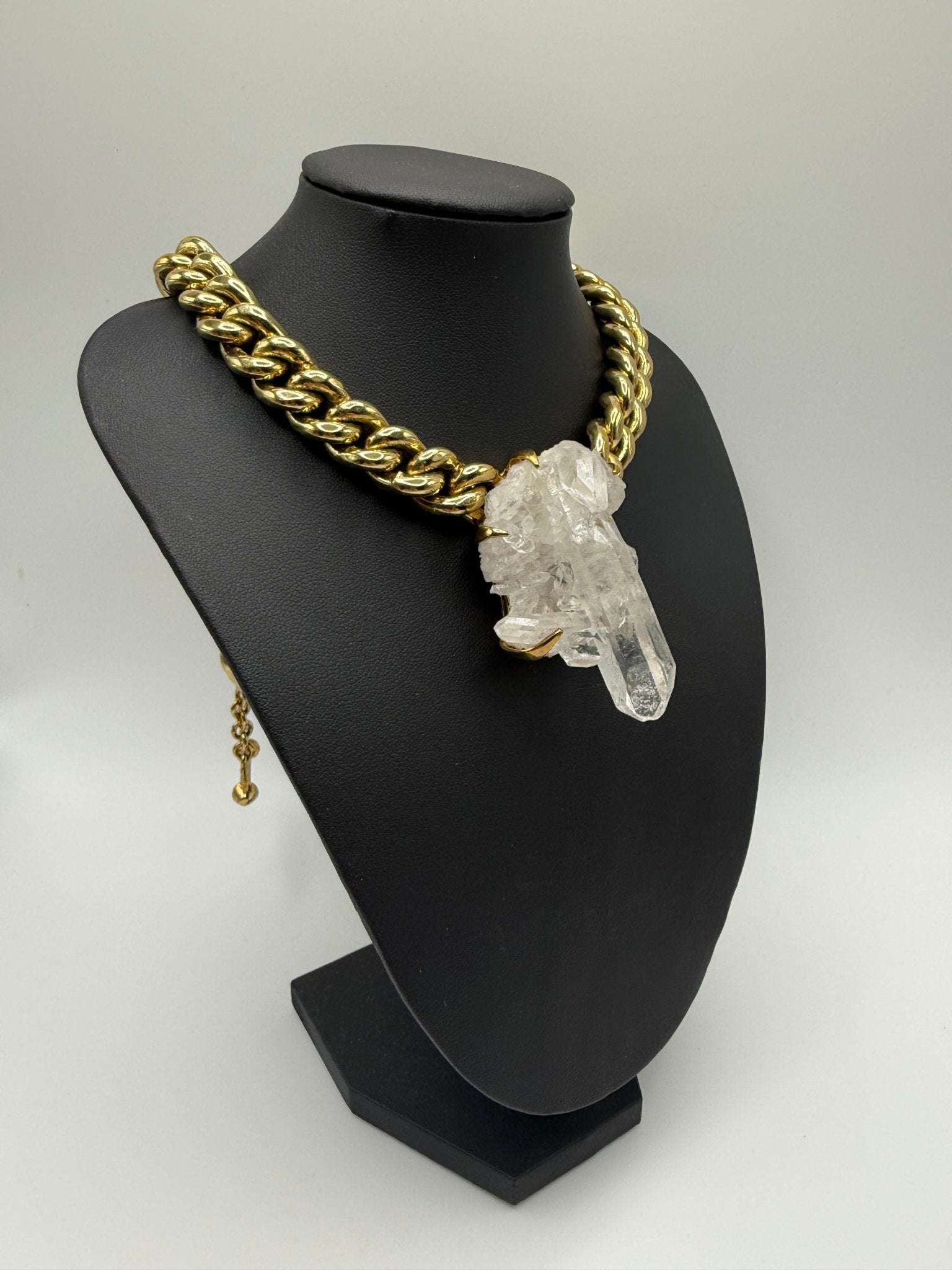 Stoneburst Quartz Crystal Chain - AVA Jewelry