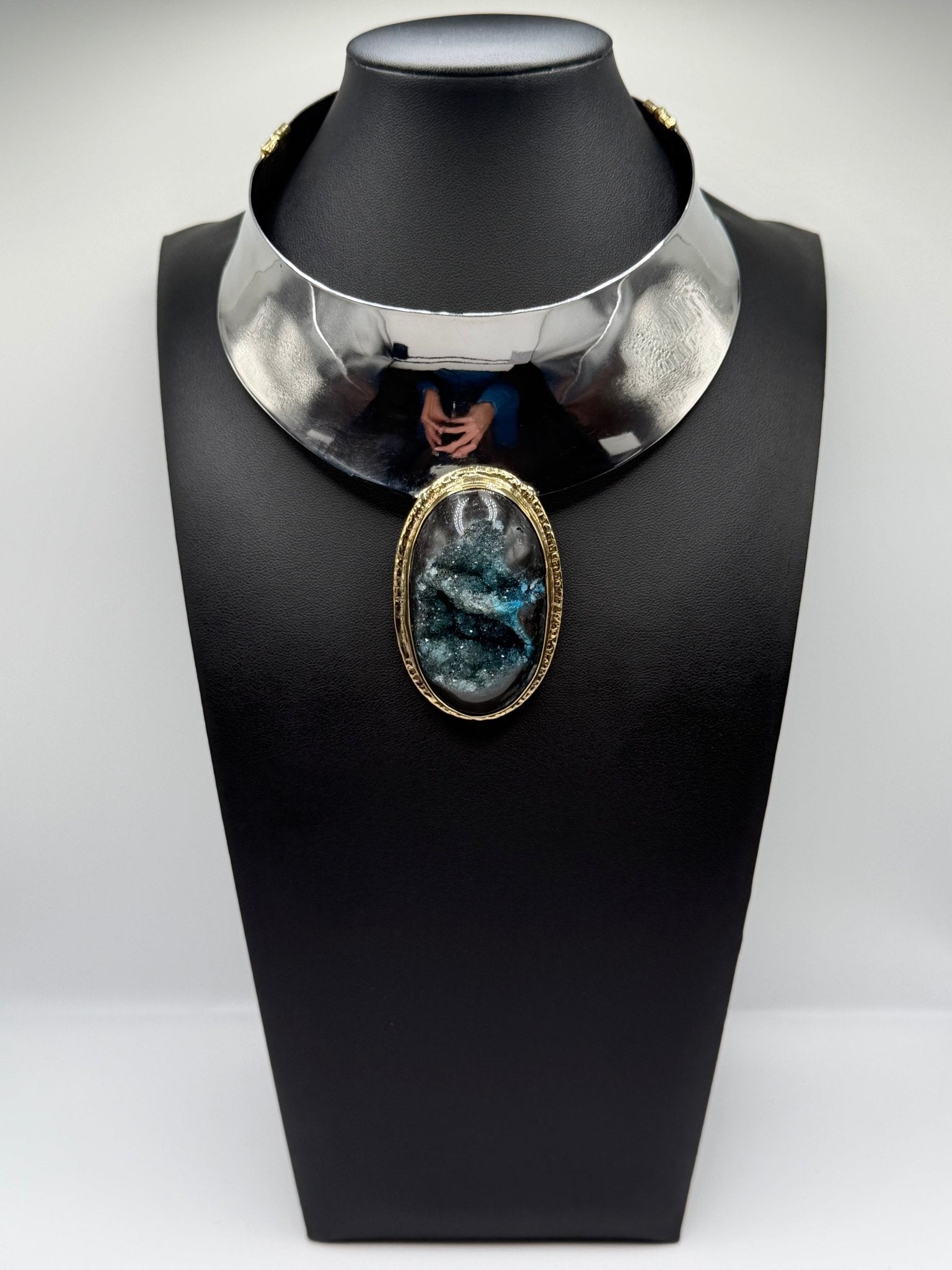 Teal collar - AVA Jewelry