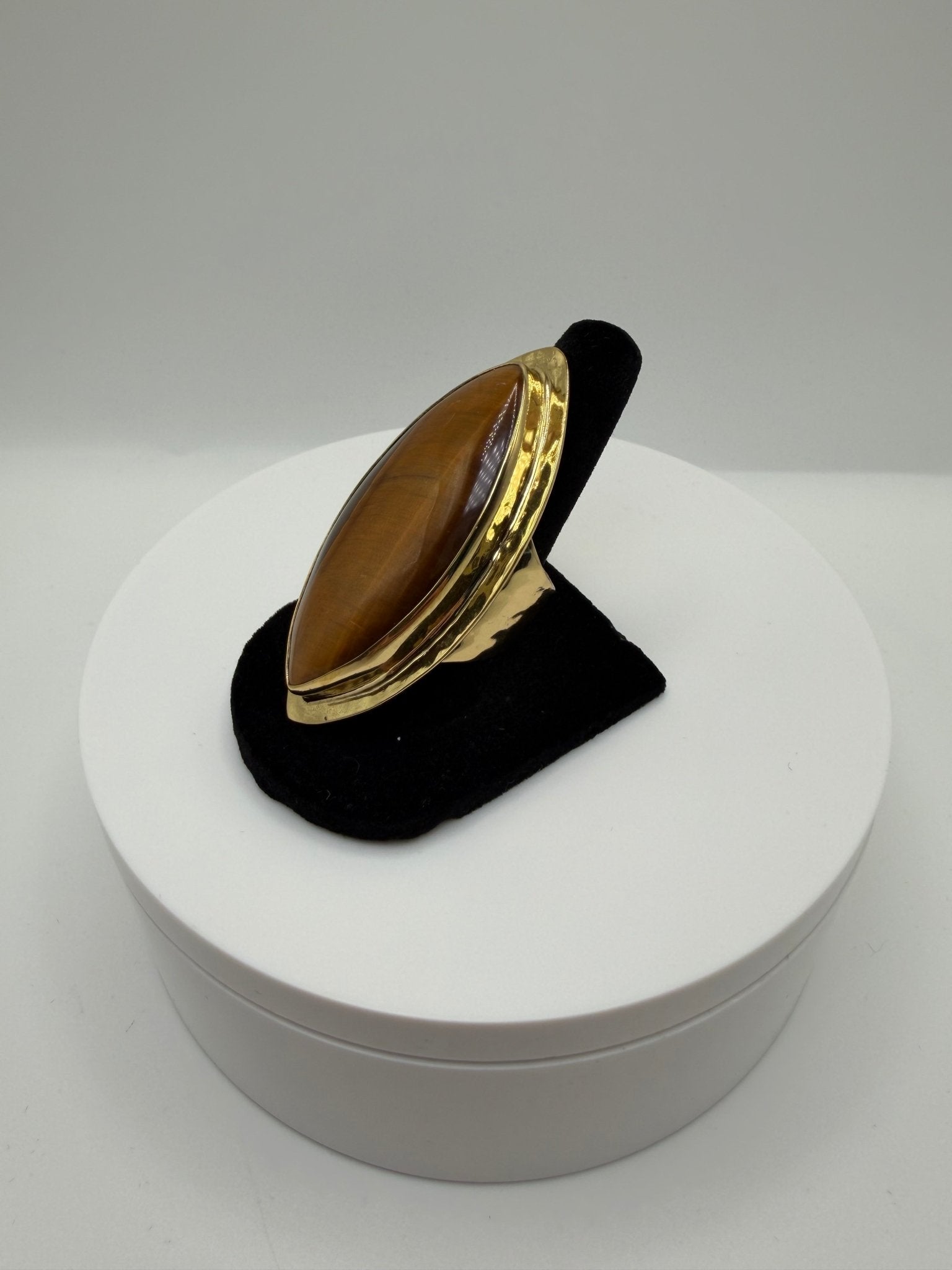 Tigers eye framed wrap ring - AVA Jewelry