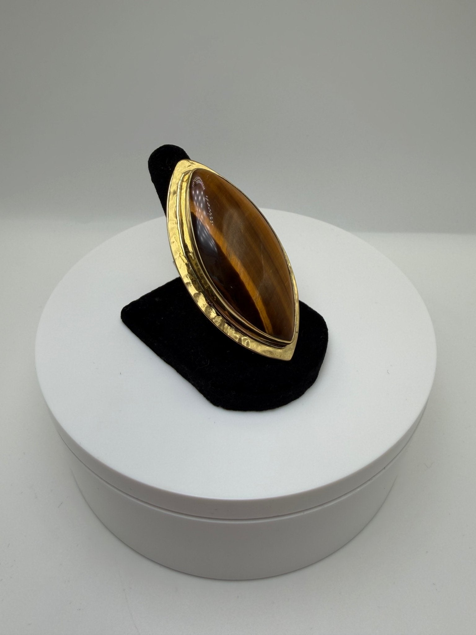 Tigers eye framed wrap ring - AVA Jewelry
