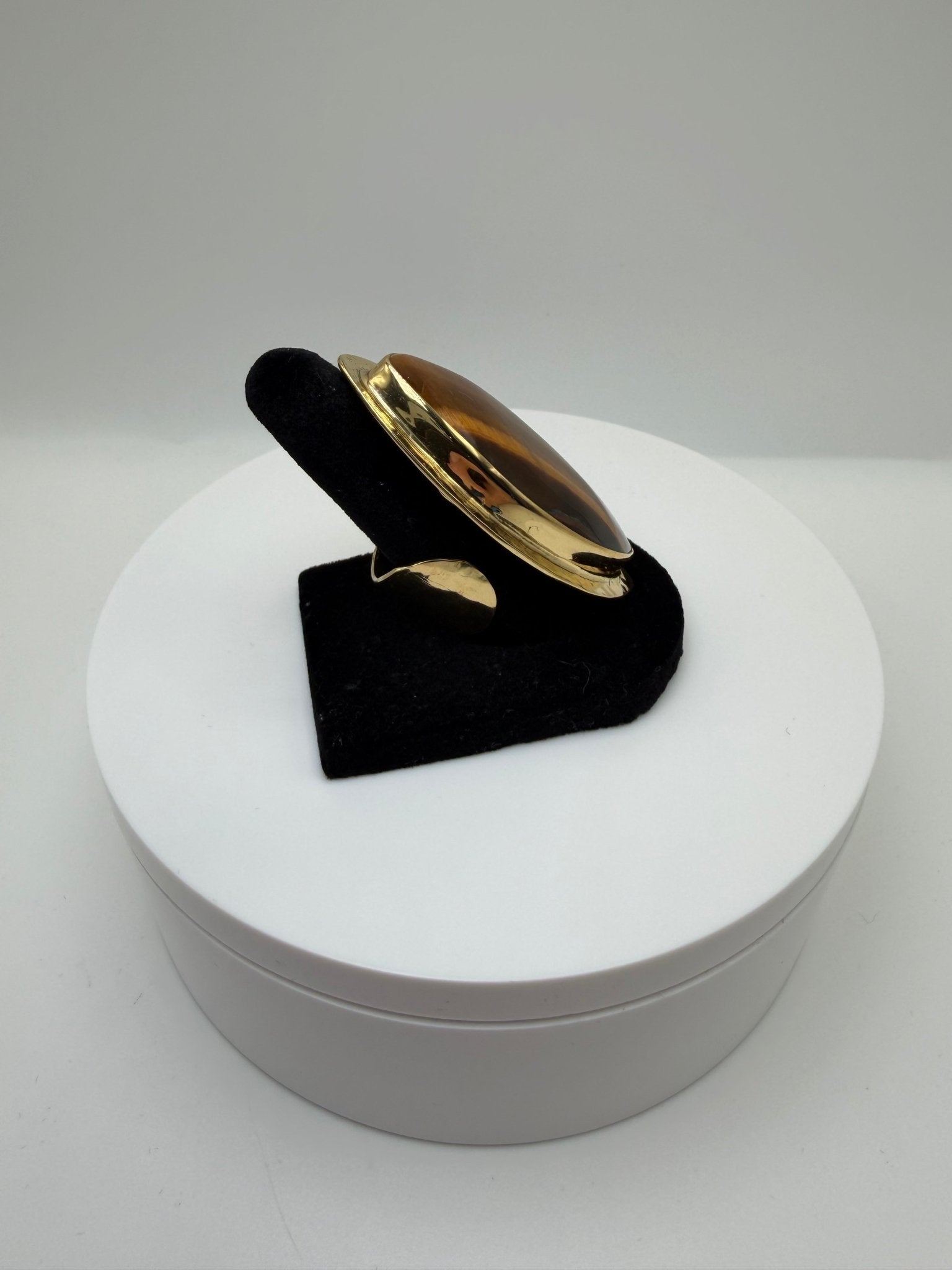 Tigers eye framed wrap ring - AVA Jewelry