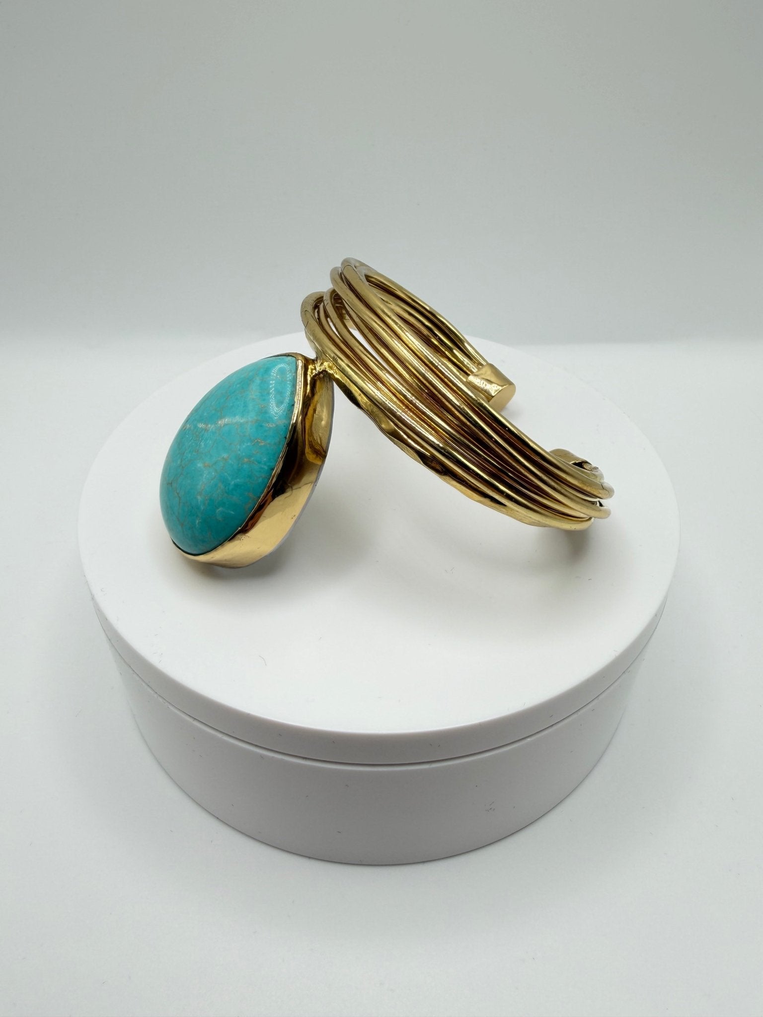 Turquoise Cascade Cuff - AVA Jewelry