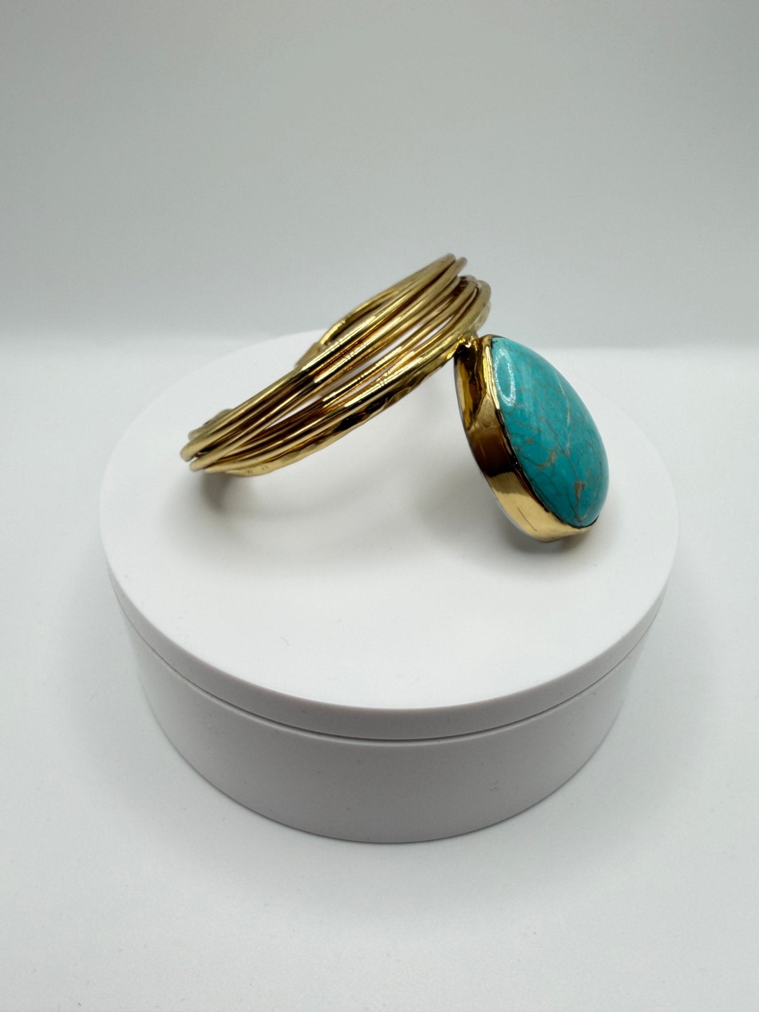 Turquoise Cascade Cuff - AVA Jewelry