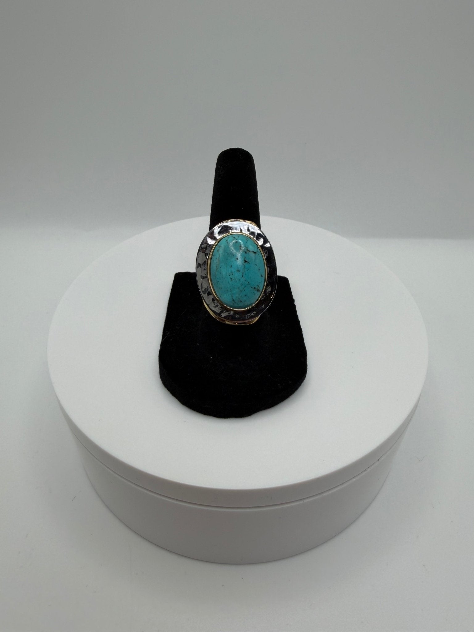 Turquoise framed ring - AVA Jewelry