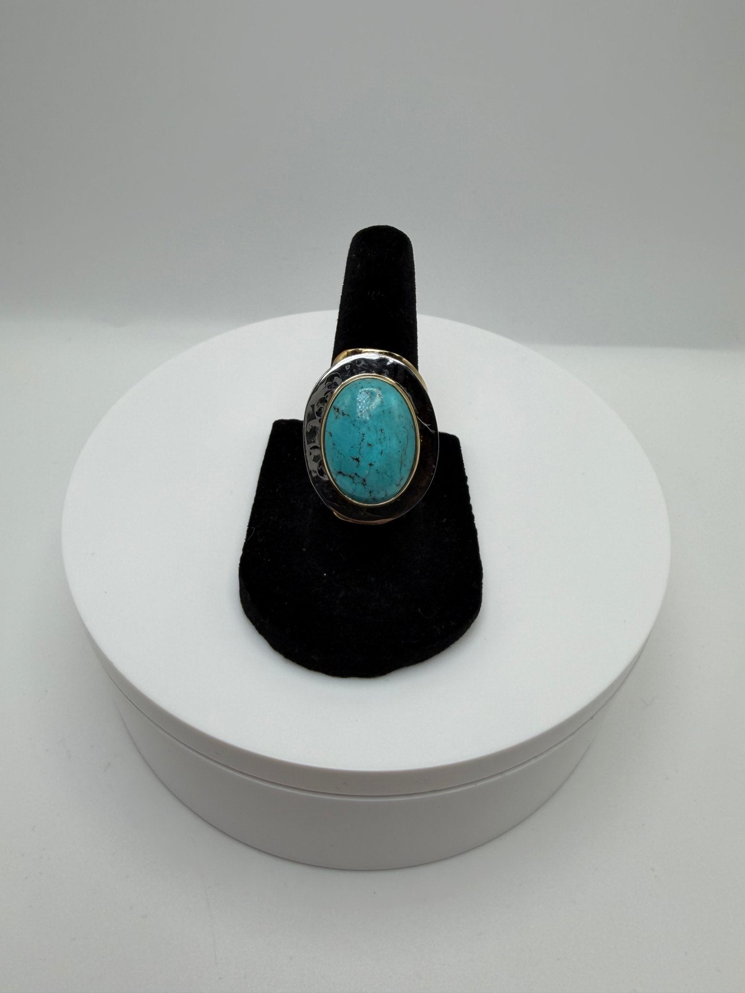 Turquoise framed ring - AVA Jewelry